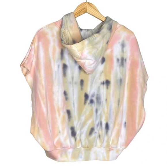 ✨NWT Young Fabulous & Broke Tie Dye Carla Cut Off Hoodie Sweatshirt Size Medium - Picture 9 of 12